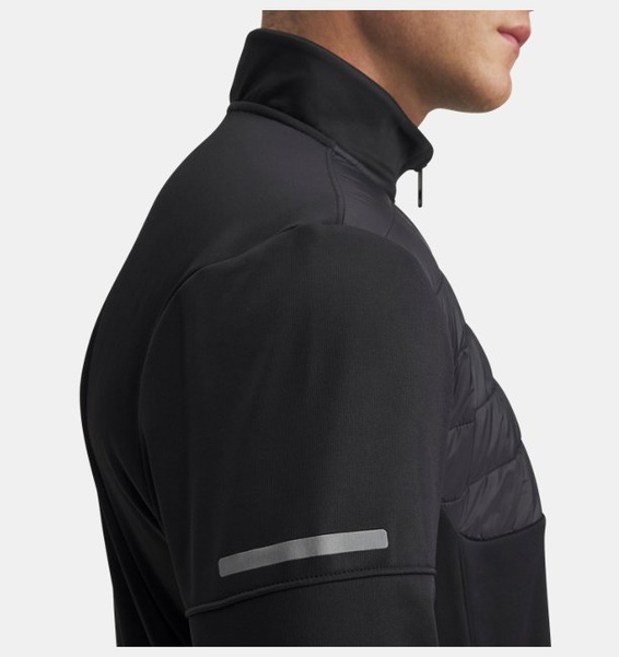 Siyah Erkek UA Armour Fleece Pro Utility 1/4 Fermuarlı Sweatshirt