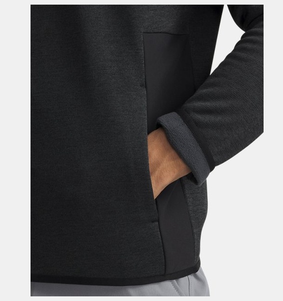 Siyah Erkek UA Drive Sweaterfleece Fermuarlı Ceket