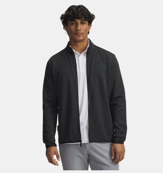 Siyah Erkek UA Drive Sweaterfleece Fermuarlı Ceket