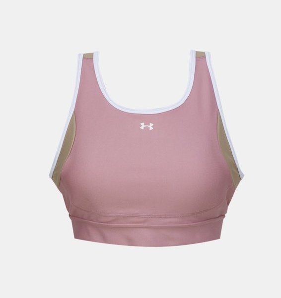 Pembe Kadın UA Crossback Mid Open Back Spor Sütyeni