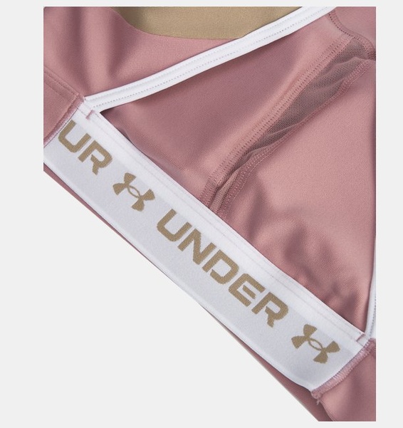 Pembe Kadın UA Crossback Mid Open Back Spor Sütyeni