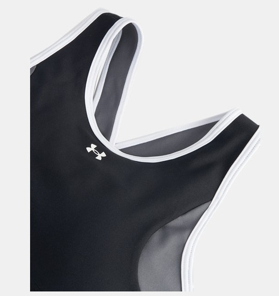 Siyah Kadın UA Crossback Mid Open Back Spor Sütyeni