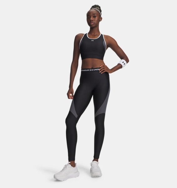 Siyah Kadın UA Crossback Mid Open Back Spor Sütyeni