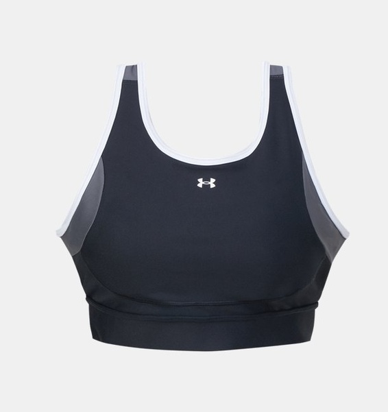 Siyah Kadın UA Crossback Mid Open Back Spor Sütyeni