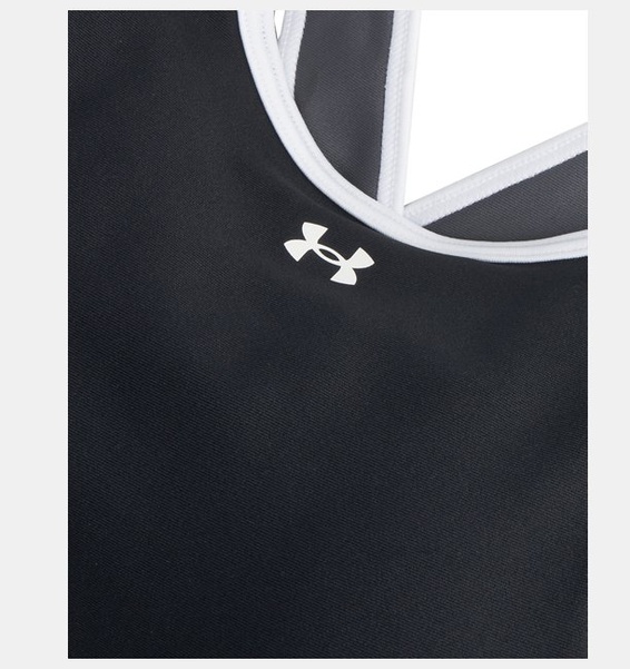 Siyah Kadın UA Crossback Mid Open Back Spor Sütyeni