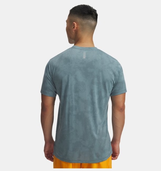 Yeşil Erkek UA Launch Camo Kısa Kollu T-Shirt