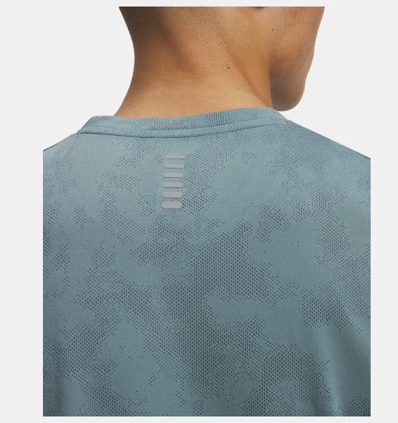 Yeşil Erkek UA Launch Camo Kısa Kollu T-Shirt