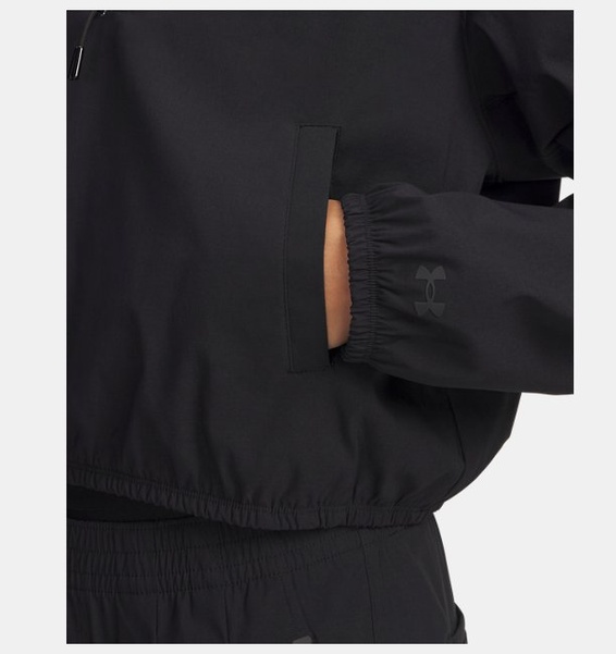 Siyah Kadın UA Unstoppable Woven Pullover Sweatshirt