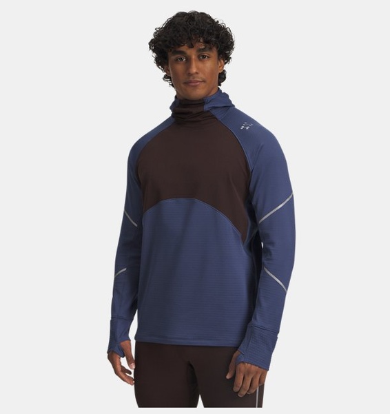 Mavi Erkek UA Halo Run Cold Weather Balaclava Sweatshirt