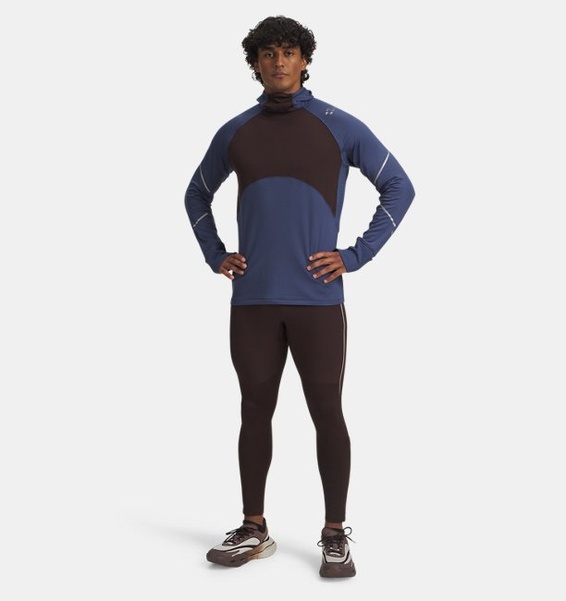 Mavi Erkek UA Halo Run Cold Weather Balaclava Sweatshirt