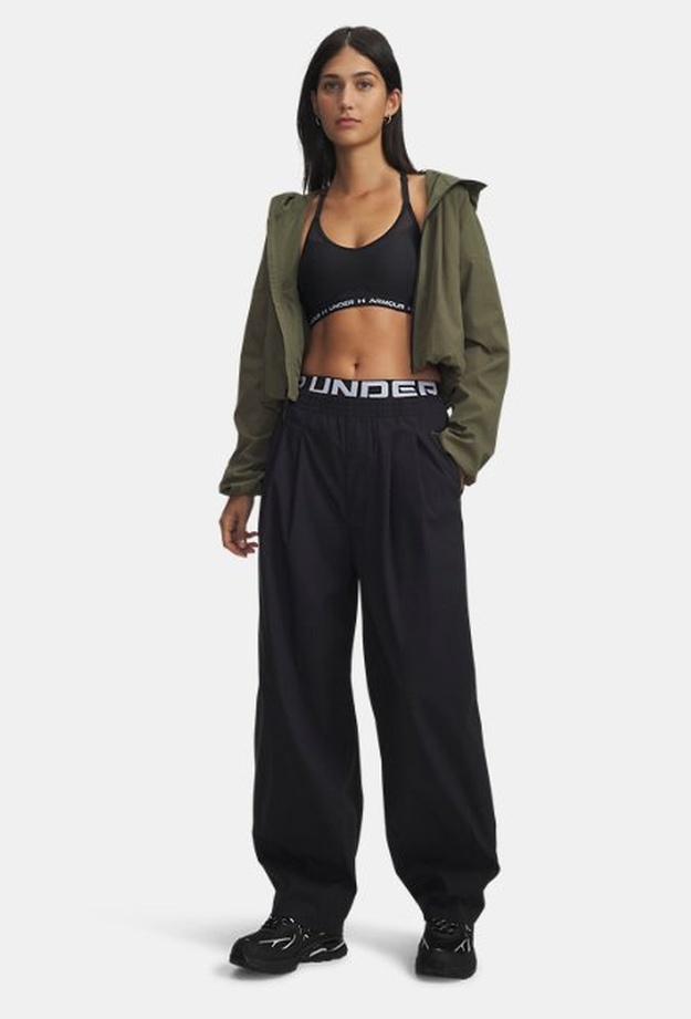 Kadın UA Unstoppable Woven Pileli Eşofman Altı Siyah 198632602980