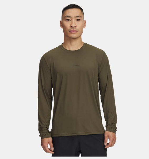 Yeşil Erkek UA Project Rock Iso Chill Uzun Kollu T-Shirt