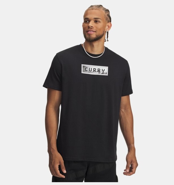 Siyah Erkek UA Curry Trend Tee T-Shirt