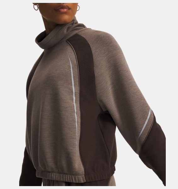 Kahverengi Kadın UA Halo Cold Weather Mock Sweatshirt