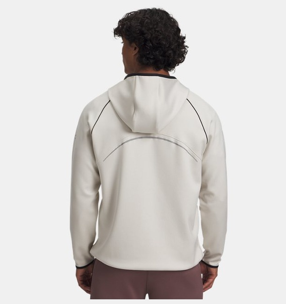 Beyaz Erkek UA Halo Cold Weather Yarım Fermuarlı Sweatshirt