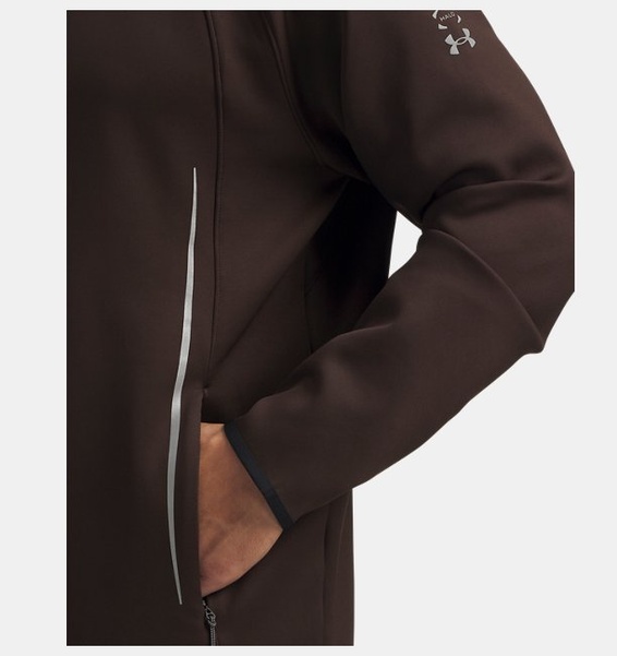 Kahverengi Erkek UA Halo Cold Weather Yarım Fermuarlı Sweatshirt