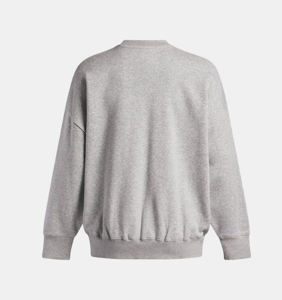 Gri Kadın UA Rival Fleece Oversize Varsity Crew Sweatshirt