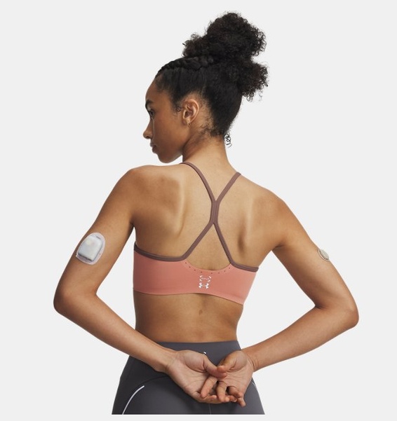 Pembe Kadın UA Halo Bonded Spor Sütyeni