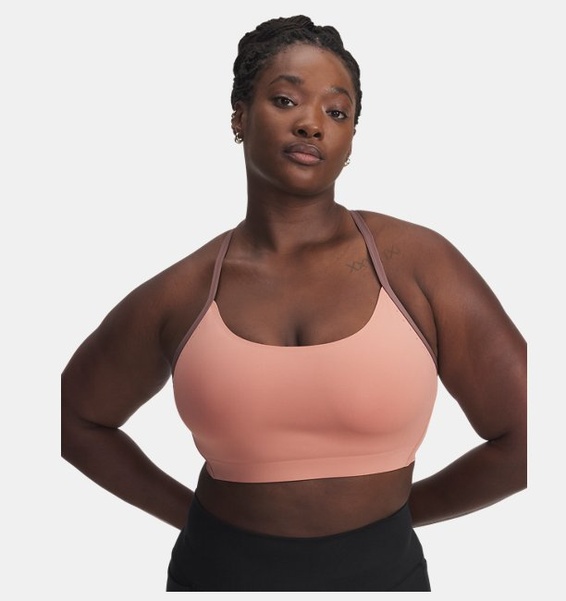 Pembe Kadın UA Halo Bonded Spor Sütyeni