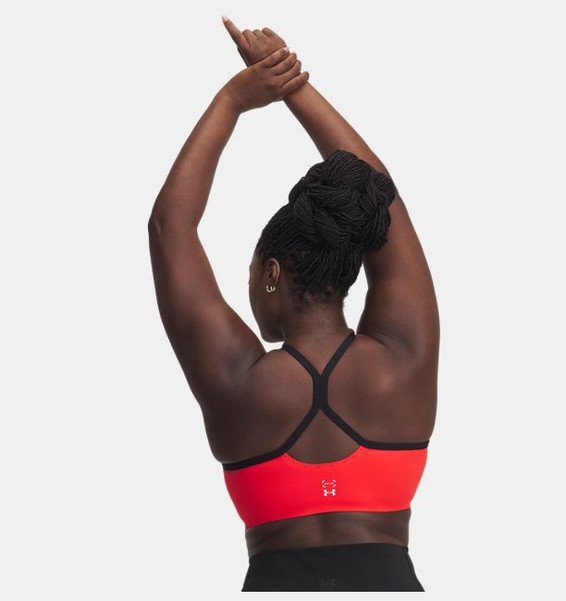 Kırmızı Kadın UA Halo Bonded Spor Sütyeni