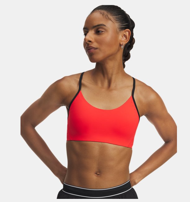 Kadın UA Halo Bonded Spor Sütyeni Kırmızı