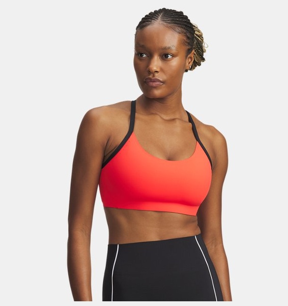 Kırmızı Kadın UA Halo Bonded Spor Sütyeni