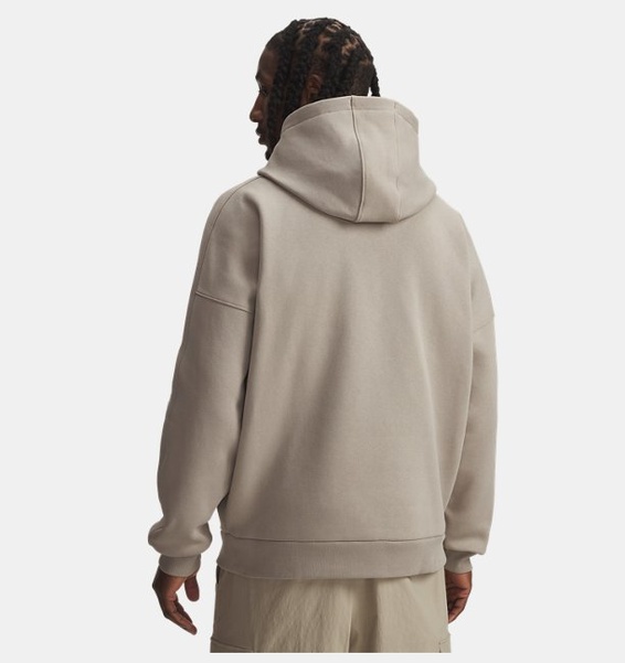 Kahverengi Erkek UA Icon Heavyweight Colorblocked Kapüşonlu Sweatshirt