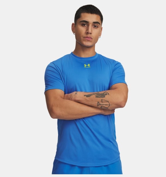 Mavi Erkek UA Challenger Pro Kısa Kollu T-Shirt