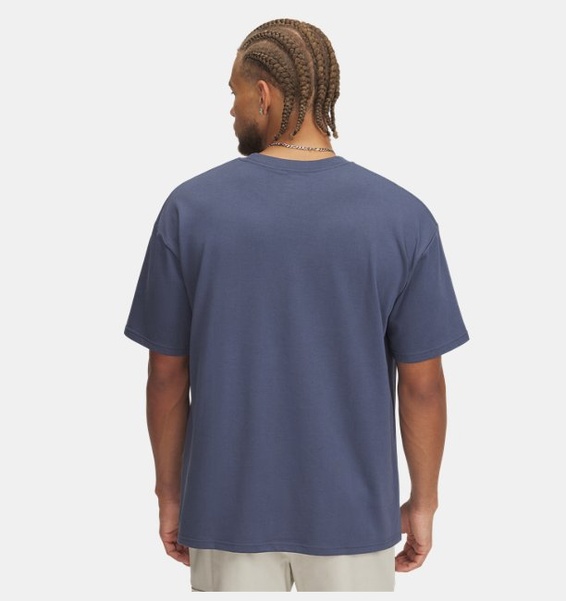 Gri Erkek UA Heavyweight Kısa Kollu T-shirt