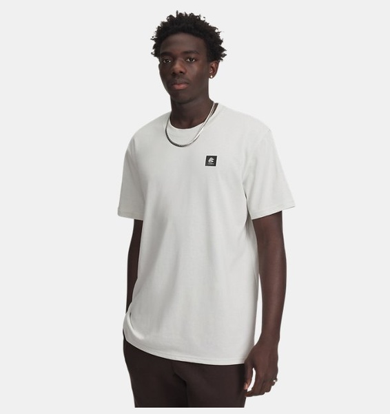 Beyaz Erkek UA Curry Verbiage Tee T-Shirt