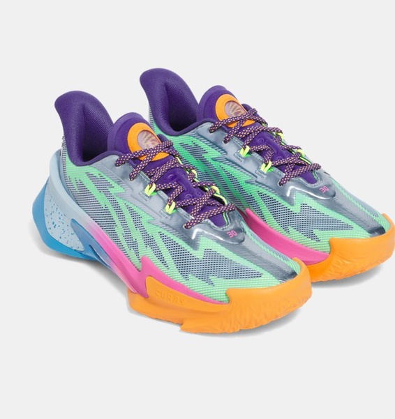 Mavi Erkek UA Curry Series 7 Basketbol Ayakkabısı