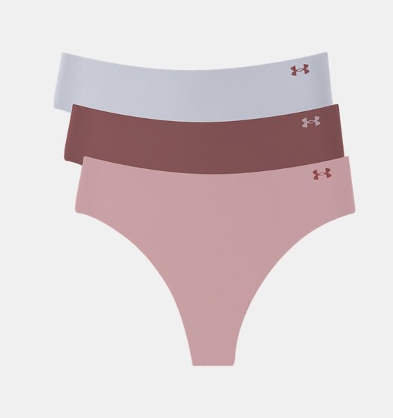 Gri Kadın UA Pure Stretch İz Yapmayan Tanga 3’lü Paket