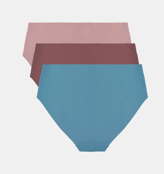 Pembe Kadın UA Pure Stretch İz Yapmayan Hipster 3’lü Paket