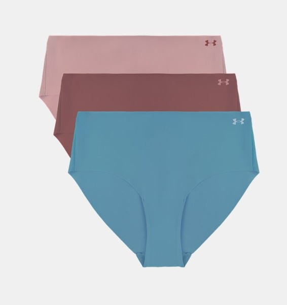 Pembe Kadın UA Pure Stretch İz Yapmayan Hipster 3’lü Paket