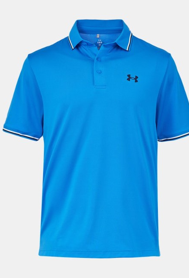 Erkek UA Playoff 3.0 Rib Polo T-shirt Mavi 198632792308 | Under Armour
