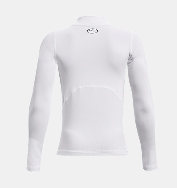 Beyaz Çocuk UA HG Armour Mock Uzun Kollu T-shirt