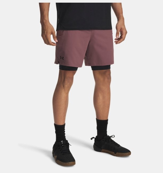 Kahverengi Erkek UA Vanish Dokuma 2in1 Şort