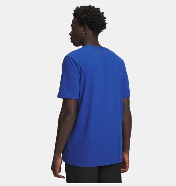 Mavi Erkek UA Wordmark Kısa Kollu T-shirt