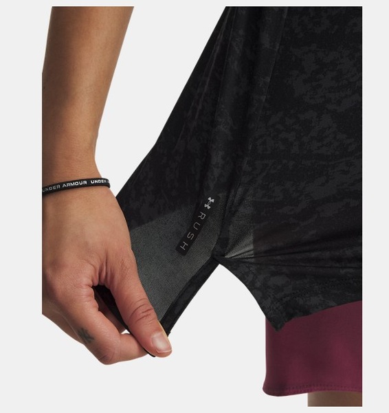 Siyah Kadın UA Vanish Energy Kısa Kollu 2.0 Print T-Shirt