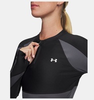 Kadın UA HeatGear Rib 1/4 Fermuarlı Uzun Kollu T-Shirt