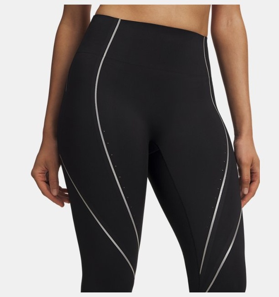 Siyah Kadın UA Halo Bonded Bilekte Tayt