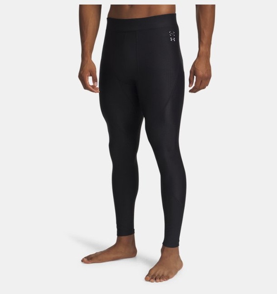 Siyah Erkek UA Halo Bonded Auxetic Tayt