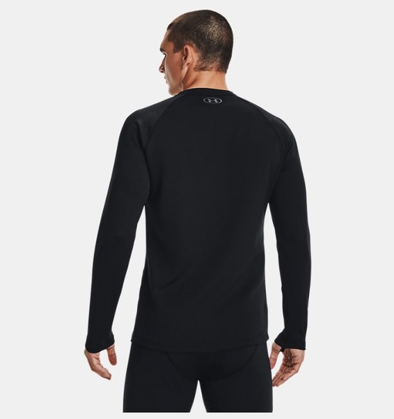 Siyah Erkek ColdGear® Base 4.0 Bisiklet Yaka