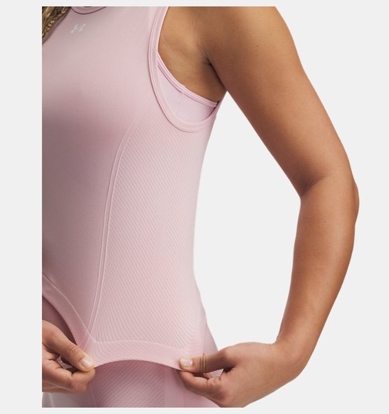 Pembe Kadın UA Vanish Dikişsiz Atlet