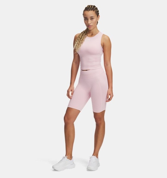 Pembe Kadın UA Vanish Dikişsiz Kısa Tayt