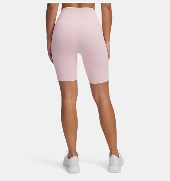 Pembe Kadın UA Vanish Dikişsiz Kısa Tayt