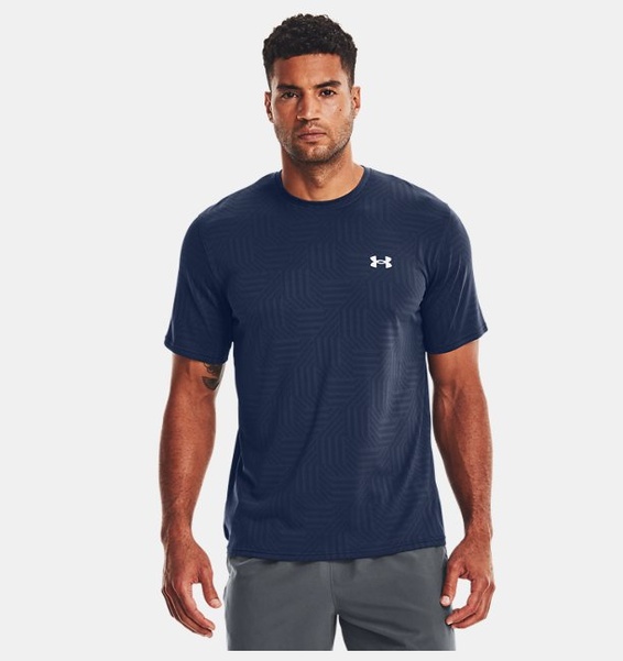 Lacivert Erkek UA Training Pencereli Jacq Kısa Kollu T-shirt