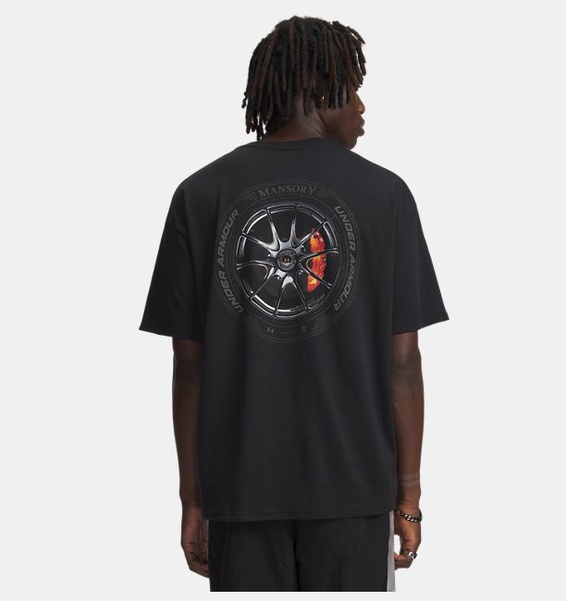 Siyah Erkek UA X Mansory Heavyweight Kısa Kollu T-Shirt