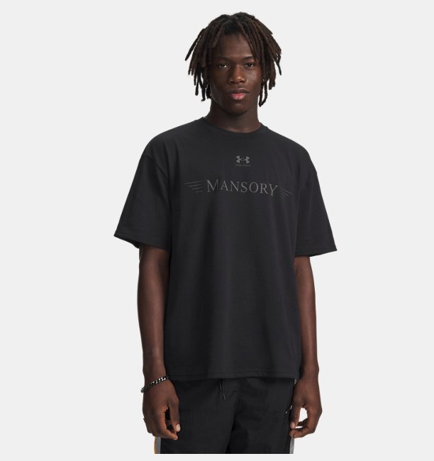 Erkek UA X Mansory Heavyweight Kısa Kollu T-Shirt Siyah