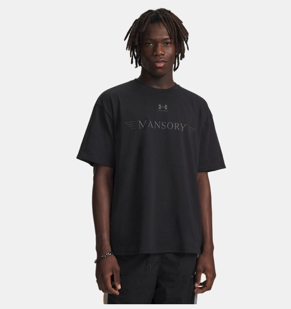 Siyah Erkek UA X Mansory Heavyweight Kısa Kollu T-Shirt